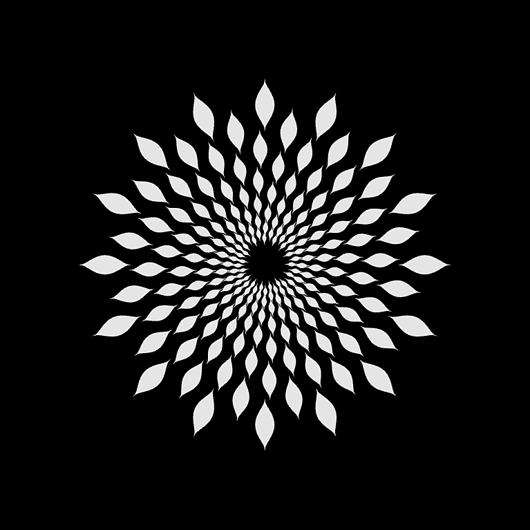 暗夜白莲:动态千层曼陀罗